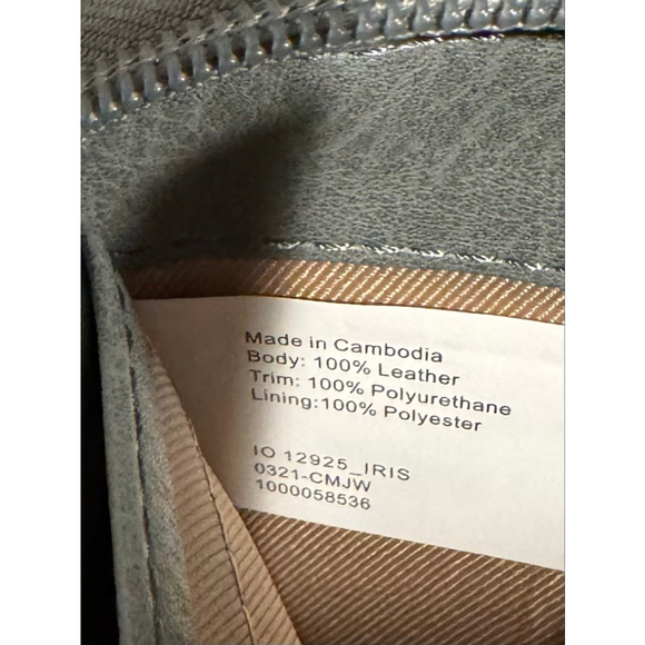 Women's The Sak Gray green Leather Crossbody Wallet One Size - Picture 8 of 15